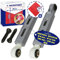 Kit de Réparation Amortisseur Machine a Laver 90N Trous Ø 8mm/11mm 245mm - 180mm - 00673541 673541 00742719 742719 pour Bosch pour Siemens - Kit Comprend un Chiffon Microfibre - MONTERAL