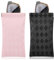 MoKo Schlankes Brillenetui, 2 Stück Sonnenbrillen Etui mit Schnappverschluss für Damen Herren Mädchen, Tragbarer Brillenorganizer für Brillen Lesebrille Schwimmbrille Blaulichtbrille - Schwarz + Rosa