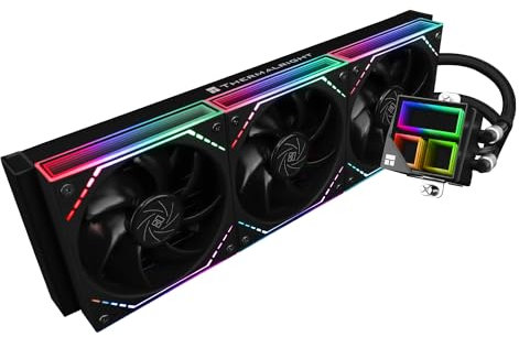TR Frozen Infinity 360 NERO CPU Aio Cooler,Ventilatori TL-M12 x 3 PWM,Raffreddatore d'acqua per processore di computer, ARGB Infinity Mirror,360 CPU Liquid Cooling: