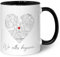 GRAVURZEILE Bedruckte Tasse mit dem Motiv - Wo alles begann - Mit deinem Wunschort - Ideal als Hochzeitsgeschenk - Personalisierte Geschenke für Frauen - Geschenk zum Jahrestag - Schwarz & Weiß
