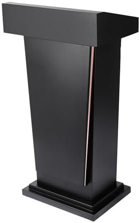 YYUINU Rednerpult, Podium Zeremonielles Rednerpult Pult Empfang Kundenständer, Rednerpult,Black
