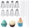 Ptwola 18-teiliges großes Spritztüllen-Set aus Edelstahl Zuckerguss-Tüllen wiederverwendbare Tüllen Spritztüllen für Kuchen Gebäck und Cupcakes Dekorationsspitzen Werkzeuge mit 10 Einweg-Spritzbeuteln