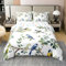 Loussiesd Vögel 100% Baumwolle Bettwäsche Set 135x200cm Zweige Bettbezug Set für Kinder Mädchen Jungs Blätter Betten Set Blumen Bettwäsche-Set Offwhite