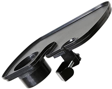 FUTUREORYY Mikrofonständer-ablage Aus Pp-material Halterung Für Soundkarte Und Zubehör Mit Klemme Für Stabile Befestigung Am Mikrofonständer Erhöhte Kanten Gegen Abrutschen