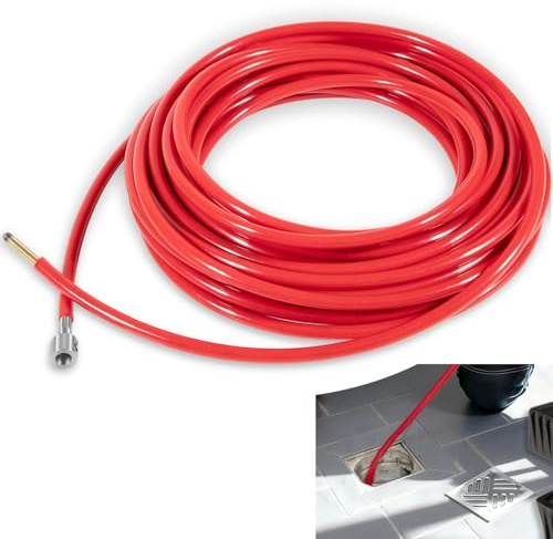 64348 70' of 5/16 Cable Assembly with Sheath & Couplings Fit for Ridgid K9-204 Flexshaft Drain Cleaning Machine for 2 to 4 Pipe