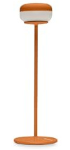 Fatboy Cheerio LED Tischlampe - Indoor & Outdoor Lampe - 26cm - Orange | Dimmbare Nachttischlampe mit Ladefunktion, Tischlampe Kabellos, Akku für 8 bis 99 Stunden, 2200K Leselampe, IP55 Tischleuchte