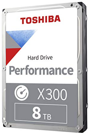 Toshiba X300 8TB Performance & Gaming 3,5 Zoll interne Festplatte - CMR SATA 6GB/s 7200RPM 128MB Cache - HDWF180XZSTA