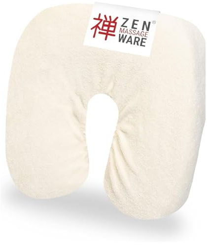 ZEN Massageliege Kopfteil Bezug für Kopfpolster von Kosmetik- & Therapieliegen, bei 60° waschbare & flauschige Frottee Spann- Kopfstützenbezüge für Nackenhörnchen aus Baumwolle, (Crème)