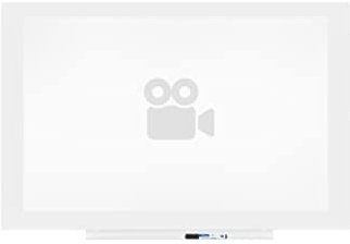 Rocada | Whiteboard Matt Rahmenlos | Matt Lackiert 115x75 cm | Als Projektionsfläche | Whiteboard Rahmenlos, Trocken Abwischbar und mit Stiftablage für Marker | Wandtafel Magnetisch [Weiß].