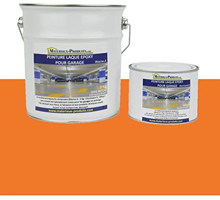 Peinture Laque Epoxy pour Garage 1 Kg Orange - MATPRO