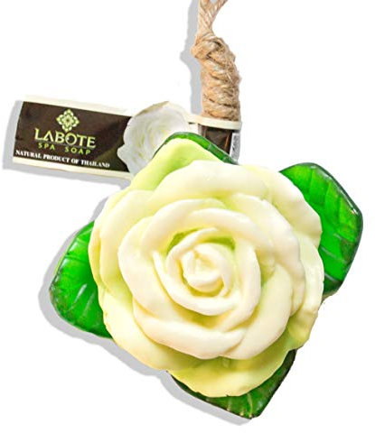 LABOTE Handgemachte thailändische Bio Naturseife Rose Weiss mit typischem Duft