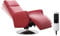 Cavadore TV-Sessel Cobra mit 2 E-Motoren / Elektrischer Fernsehsessel mit Fernbedienung / Relaxfunktion, Liegefunktion / Ergonomie L / Belastbar bis 130 kg / 71 x 112 x 82 / Echtleder Rot