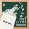 Felt Like Sharing Square Letter Board (Evergreen - 10”x10”) – Changeable Message Board w/3 Sets of Felt Board Letters for Home, Office, & Aesthetic Room Decor – Wall Letterboard Signs In Oak Frame