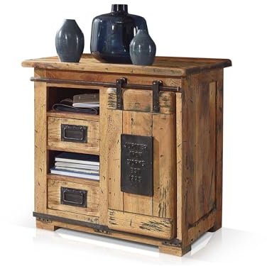 moebel-eins Bristol Sideboard VI, Material Massivholz, Mango rustikal
