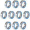 sourcing map 10 Stück Kugellager Rillenkugellager Doppelt Abgedichtete 6700-2RS 10mm x 15mm x 4mm Blau Abdeckung Chromstahl P6 (ABEC3) Bearing Rollenlager für 3D Drucker