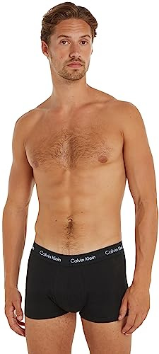 Calvin Klein Boxers Taille Basse Lot de 5 Homme sous-Vêtement, Noir (Black W Black WB), M
