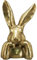 EXNER putziger origineller Osterhase als Büste Hasenkopf als Osterdeko Polyresin Gold antik Vintage Optik (mittel ca. 37 cm hoch)