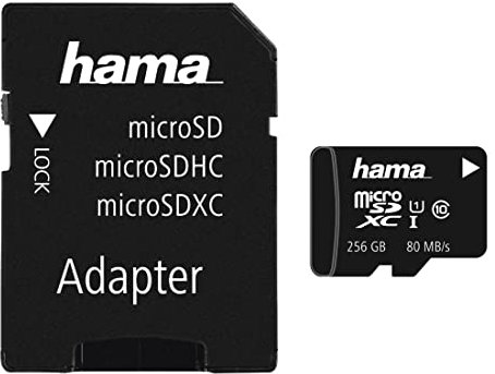 Hama microSDXC Class 10 UHS-I 256GB inkl. Adapter