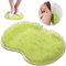 Leonshco Rutschfestes Silikon Massage Pad, Rückenschrubber für Dusche, Fußmatte Dusche mit Anti-Rutsch-Saugnäpfen, Duschbürste, Peeling-Fußschrubber, Fußbürste Rückenbürste für Die Duschpflege (Grün)