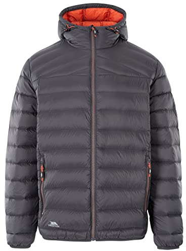 Trespass Herren Daunenjacke Whitman II (L) (Dunkelgrau/Dunkel Orange)