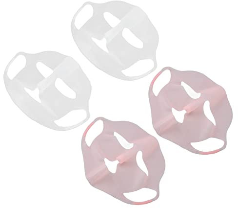 Masque Réutilisable en Silicone, Oreille Suspendue Masques Faciaux pour Femmes Masques De Soin De La Peau Masque Soins De La Peau Couverture De Masques Faciaux en Silicone
