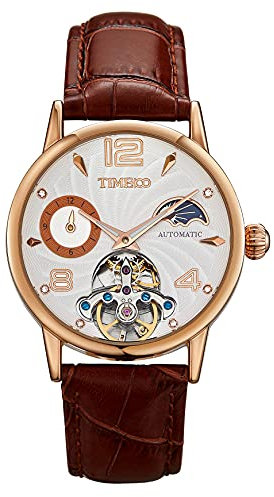 TIME100 Mechanische Uhren für Männer Automatische Skelett Multifunktionale Herrenarmbanduhren (Keine Batterie), Men-20, Mechanisch, Automatikaufzug, Skelett-Uhr