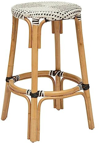 Atmosphera - Barhocker Trecia Rattan - weiß - Weiß