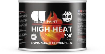 COSMOS LAC Pintura Anticalorica High Heat 700 ºc Negro 750 Ml