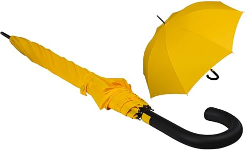 iX-brella First Class XL Fiberglas Automatik Stockschirm 110 cm überschlagfähig - Yellow