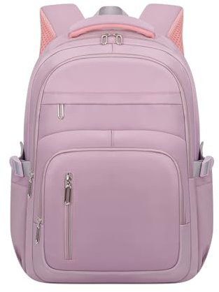 KBTYE Cute School Backpack for Women Men Casual Travel Laptop Backpack Aesthetic Lightweight College Bookbags for Kids, Purple, Casual