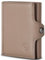 VON HEESEN Slim Wallet mit Münzfach & RFID-Schutz - Mini Geldbörse Herren & Damen - Kartenetui Kreditkartenetui - Portmonee Geldbeutel Portemonnaie klein Taupe