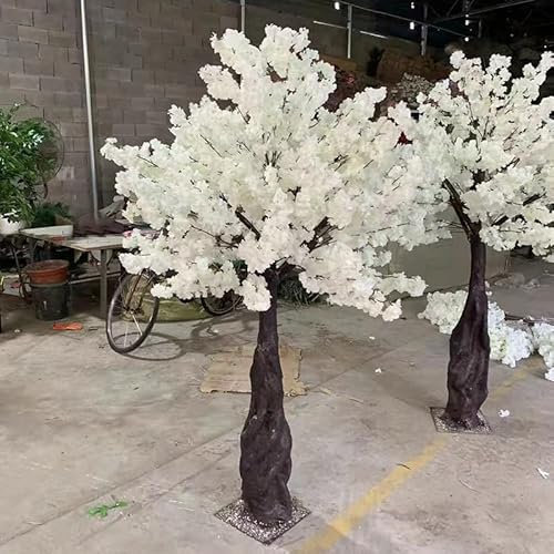 Künstliche Blumen, Kirschblütenbäume, Hochzeit, Seidenblumen, Zweige, Gärten, Hintergrund, Wände, vom Boden bis zur Decke reichende Dekoration, künstliche Pflanzen, rosa Kirschbaum, 280 cm