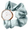 JewelryWe Damenuhr Elastisch Haarband Uhr: Damen Analog Quarz Armbanduhr Frauen Mädchen ultradünne multifunktionale Punkte Haargummi Uhr mit Grün Zugarmband elastischem Band Geschenk