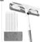 QWORK® 2 IN 1 Window Squeegee Cleaner Kit, 12FT (3.7m) Long Reach, Angle Adjustable, Indoor/Outdoor High Window Cleaning Tool