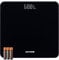 Paul Russells Digital Bathroom Scales for Body Weight, Weighing Scale with Glass, High Precision Sensors Accurate Weight Machine, Batteries Included, 180kg/28st/400lb, Black