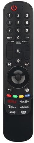 Replace Magic Remote MR24GA AKB76045002 with Voice and Pointer fit for LG TV OLED evo TV Series G4/C4/B4, QNED TV 99T/ 90T/ 85T/ 80T Series, UT80 UT75 Series 4K Smart Televisions