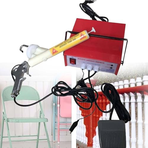 FJYAWEN Spray Gun, Portable Electrostatic Spray Paint Gun Powder Coating, Machine Electrostatic Coating Kits, With Foot Switch Spray Gun, For Home Garden Marine