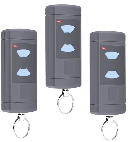 Handsender Kompatibel mit Hörmann, 868.3MHz Ersatz Garagentoröffner für Hörmann HSE2-868, HSM4-868, HS4-868, 3 Kanal, 3er Pack