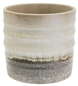 Ivyline Plant Pot Planter, Ceramic, Grey, Medium