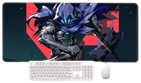 Valorant Gaming Mouse Mat Large XXL Long Extended Pads Big Mousepad Keyboard Mouse Pad Desk Pad Home Office Decor Accessories for Computer Pc Laptop