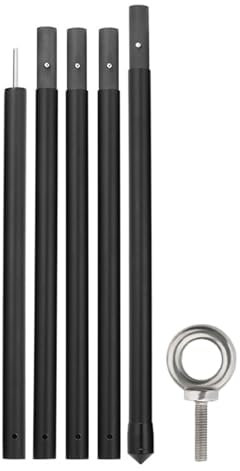 NJIEzhao Campingstangen Carbon Fiber Tarp Poles Baldachin Markise Schutz Zelt Einstellbare Stange Leichte, Tragbare Klapp Stange for Outdoor Camping(2.10 Meters)