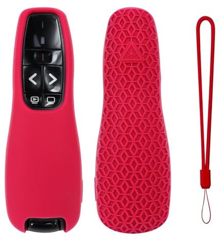 Silikon-Schutzhülle für Logitech R800/R400/R500 Wireless Presenter Remote Controller Case (R400 Rot)