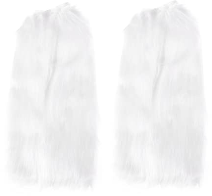 WRITWAA Faux Fur Leg Warmer Long Plush Boot Cover For Women And Warm Soft Lightweight Guêtres pour Course