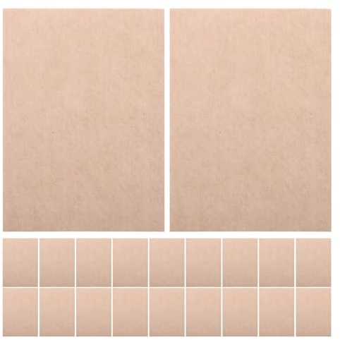 30 Stück Dünne Abdeckflicken aus Vliesstoff in Beige