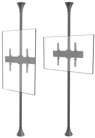 360 Degree Rotation Support Landscape Or Portrait Floor To Ceiling Mount TV Stand LCD Screen Stand.