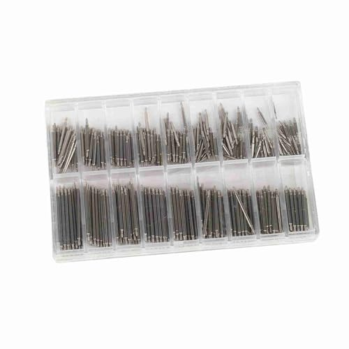 Omquot 360-styck Fjäderklocka Reparation Lugg Set Premium Kvalitet Rostfritt Stål Länkstift för Armbandsur Reparation