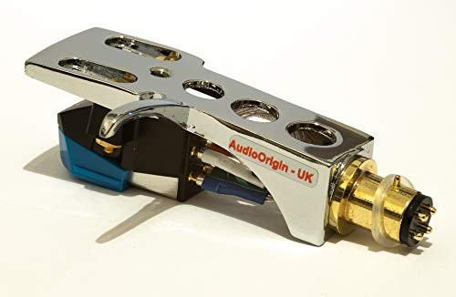 Espejo Cromo revestimiento Carcasa, soporte con at pastilla, aguja para TECHNICS SL D1, SL d1 K, SL D2, SL D202, SL D205, SL c850-d2 K, SL D3, SL D303, SL D33, SL d3 K, SL D5