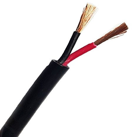 Wire4u 12V 24V AUTOMOTIVE 2/3/4/5/7 CORE THINWALL RED/BLACK CAR CABLE WIRE ROUND/FLAT (Round 2 Core 0.5mm² 11Amps, 100 Metres)