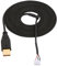 Topiky USB Mouse Cable,durable 2.2M USB Mouse Wire/Line Replacement with USB/5-pin connector,buckle braided cable for Naga 2014 Line 14