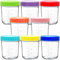 Youngever 8er Set Behälter für Babynahrung aus Glas 180ML (Rainbow)